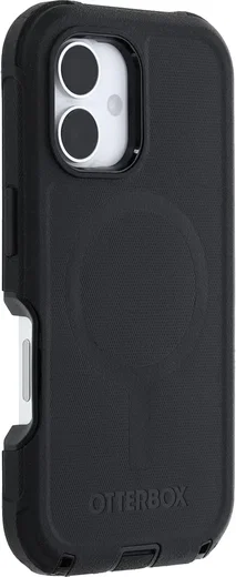 OtterBox Defender MagSafe Apple iPhone 16 Hoesje Back Cover Zwart afbeelding 12