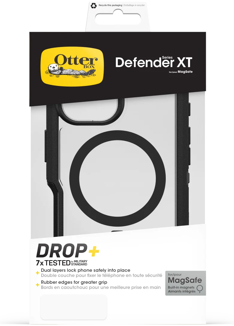 OtterBox Defender XT MagSafe iPhone 16 Hoesje Back Cover Zwart afbeelding 8