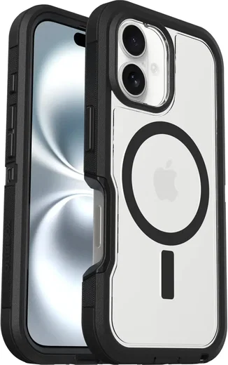 OtterBox Defender XT MagSafe iPhone 16 Hoesje Back Cover Zwart afbeelding 1