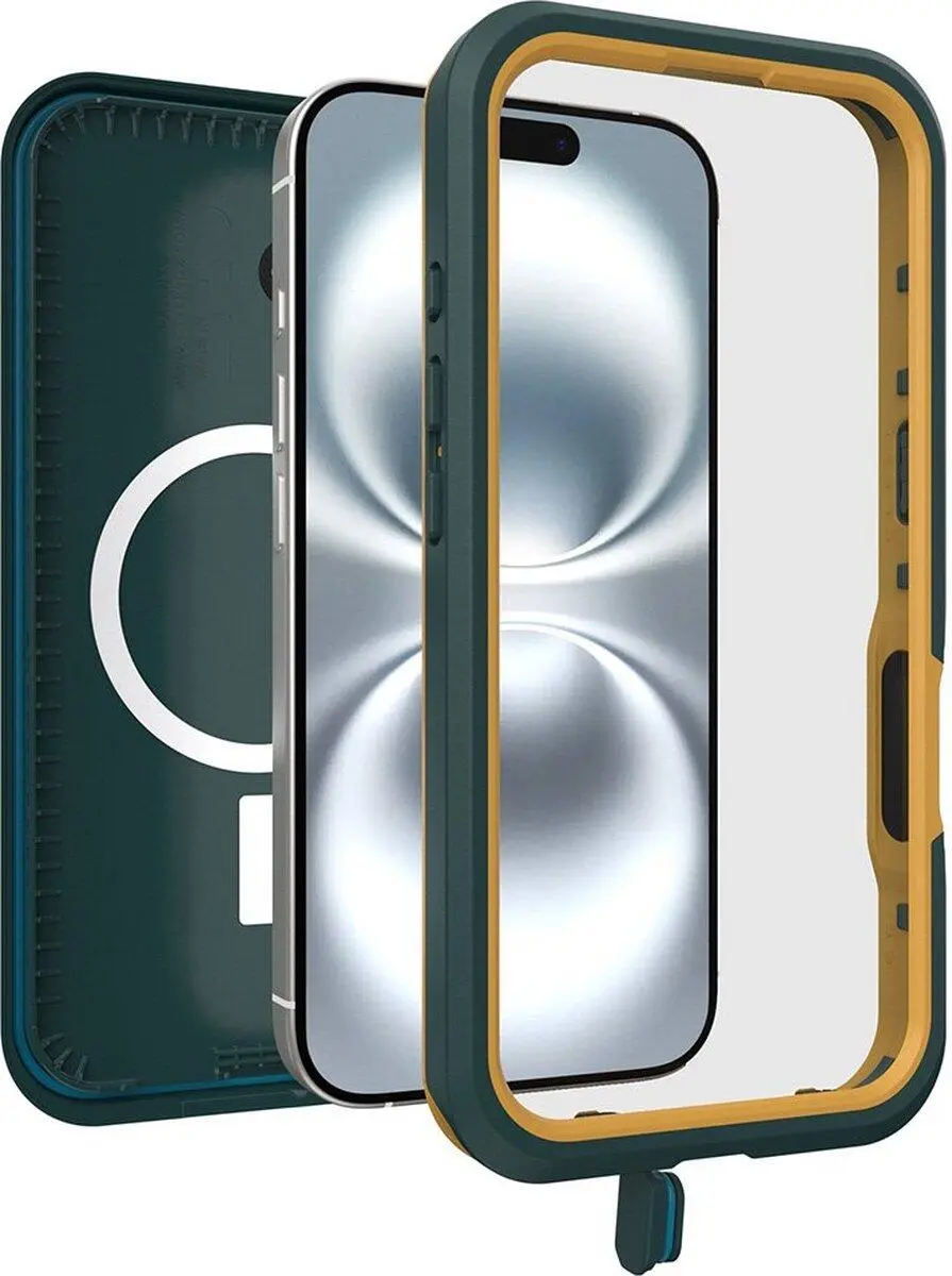 OtterBox Fre MagSafe Apple iPhone 16 Hoesje Waterdicht Full Protect Groen afbeelding 3