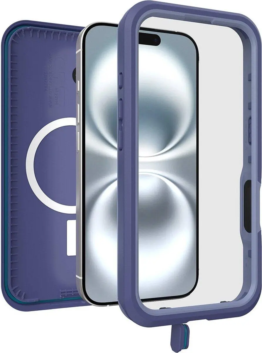 OtterBox Fre MagSafe Apple iPhone 16 Hoesje Waterdicht Full Protect Paars afbeelding 3