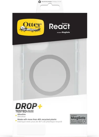 OtterBox React MagSafe Apple iPhone 16 Hoesje Back Cover Transparant afbeelding 7