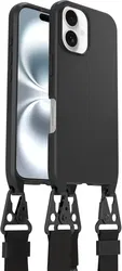 OtterBox React Necklace MagSafe Apple iPhone 16 Hoesje met Telefoonkoord Zwart afbeelding