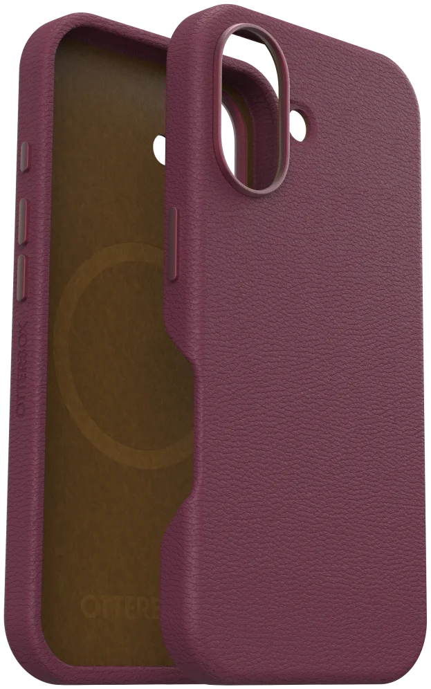 OtterBox Symmetry Cactus Leer MagSafe Apple iPhone 16 Hoesje Rood afbeelding 5