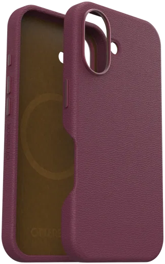 OtterBox Symmetry Cactus Leer MagSafe Apple iPhone 16 Hoesje Rood afbeelding 5