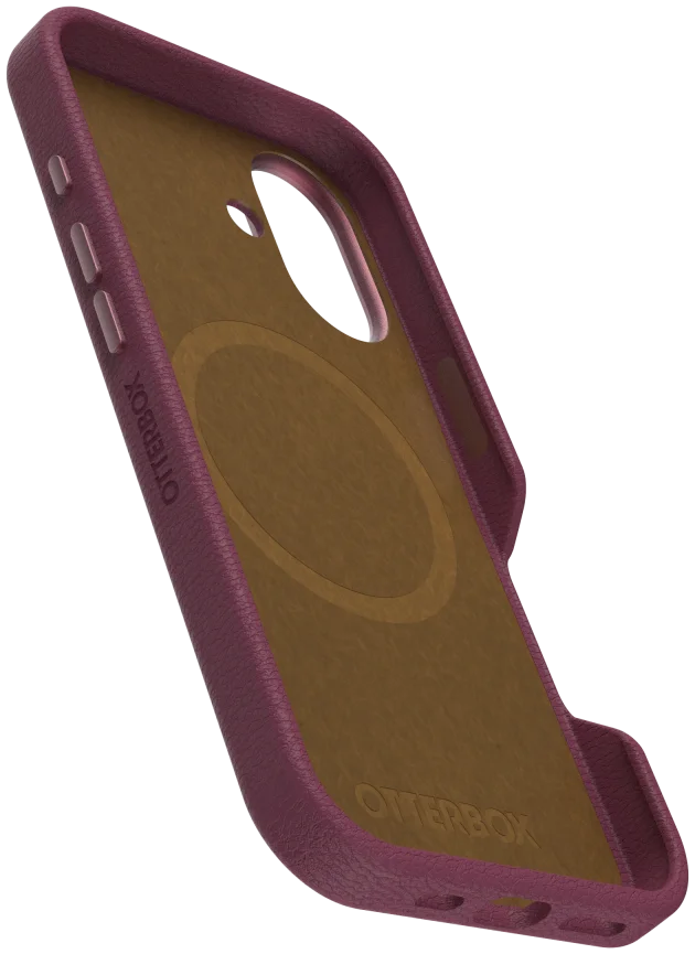 OtterBox Symmetry Cactus Leer MagSafe Apple iPhone 16 Hoesje Rood afbeelding 8