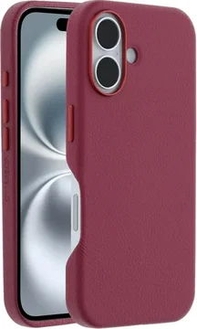 OtterBox Symmetry Cactus Leer MagSafe Apple iPhone 16 Hoesje Rood