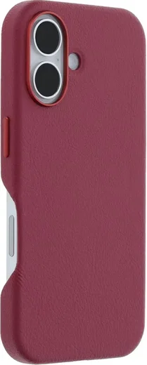 OtterBox Symmetry Cactus Leer MagSafe Apple iPhone 16 Hoesje Rood afbeelding 4