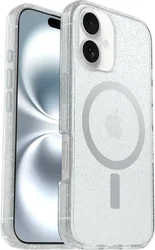 OtterBox Symmetry MagSafe Apple iPhone 16 Hoesje Glitter Clear afbeelding