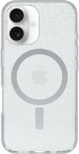 OtterBox Symmetry MagSafe Apple iPhone 16 Hoesje Glitter Clear afbeelding 3
