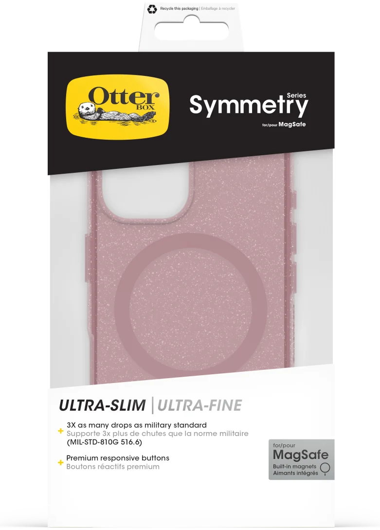 OtterBox Symmetry MagSafe Apple iPhone 16 Hoesje Clear Roze afbeelding 6