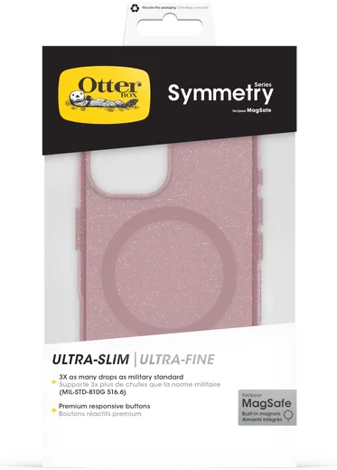OtterBox Symmetry MagSafe Apple iPhone 16 Hoesje Clear Roze afbeelding 6