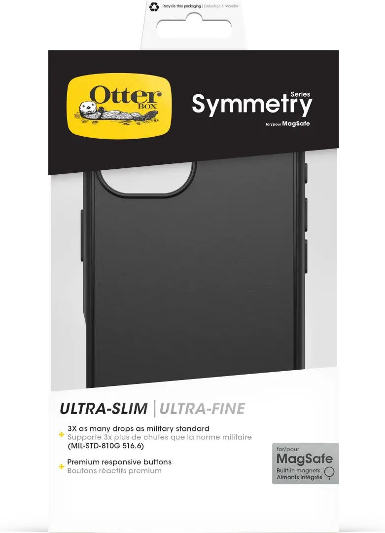 OtterBox Symmetry MagSafe Apple iPhone 16 Hoesje Zwart afbeelding 7