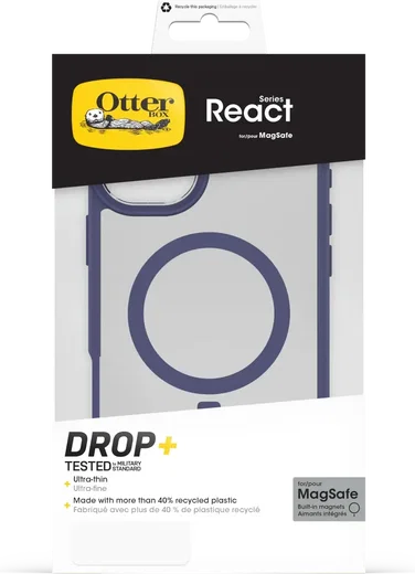 OtterBox React MagSafe Apple iPhone 16 Plus Hoesje Back Cover Blauw afbeelding 5