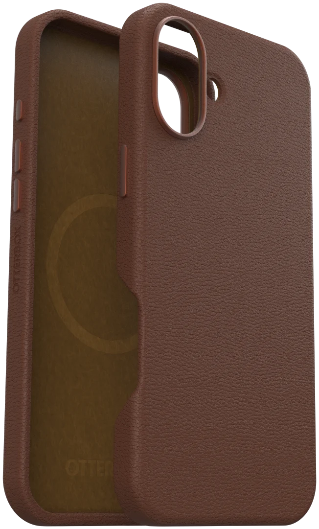 OtterBox Symmetry Cactus Leer MagSafe Apple iPhone 16 Plus Hoesje Bruin afbeelding 4