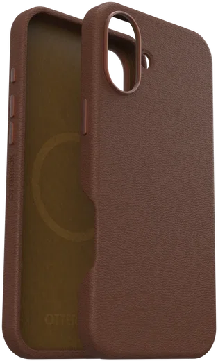 OtterBox Symmetry Cactus Leer MagSafe Apple iPhone 16 Plus Hoesje Bruin afbeelding 4