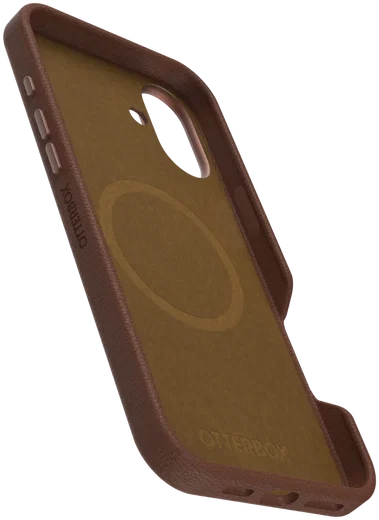 OtterBox Symmetry Cactus Leer MagSafe Apple iPhone 16 Plus Hoesje Bruin afbeelding 7