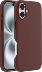 OtterBox Symmetry Cactus Leer MagSafe Apple iPhone 16 Plus Hoesje Bruin afbeelding