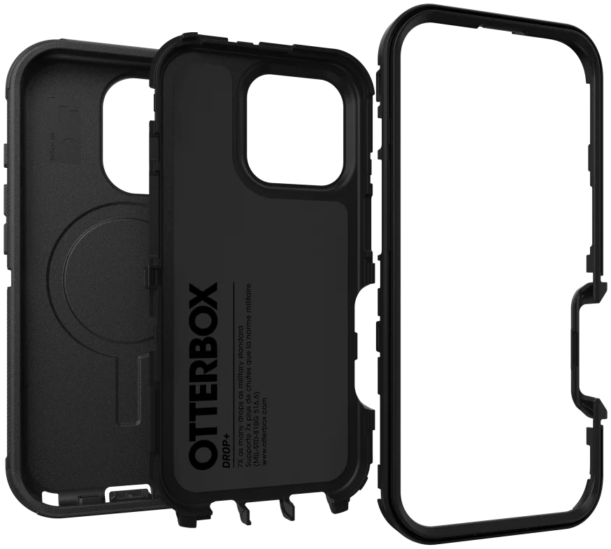 OtterBox Defender MagSafe Apple iPhone 16 Pro Hoesje Back Cover Zwart afbeelding 3