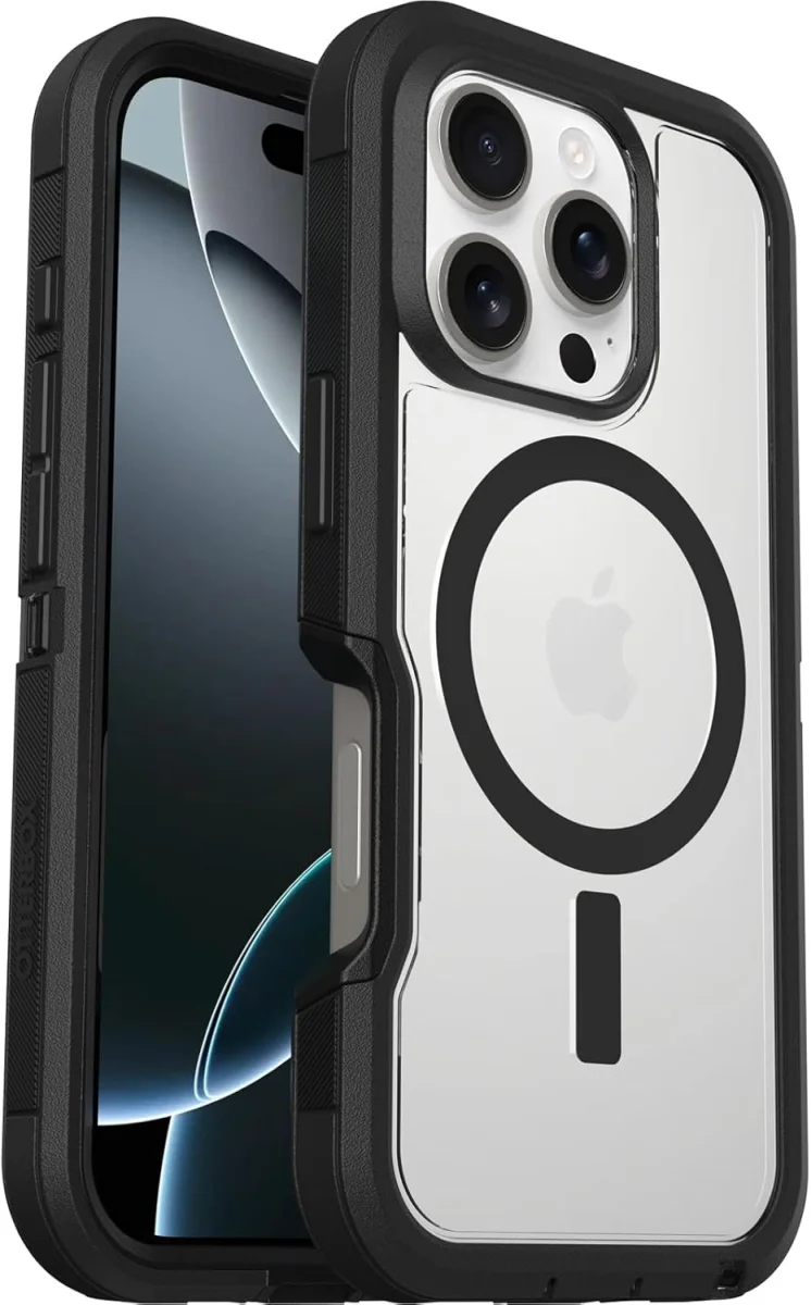 OtterBox Defender XT MagSafe iPhone 16 Pro Hoesje Back Cover Zwart afbeelding 1
