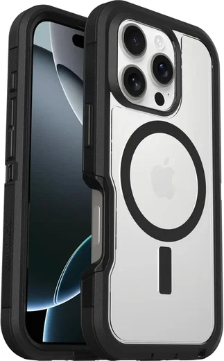 OtterBox Defender XT MagSafe iPhone 16 Pro Hoesje Back Cover Zwart afbeelding 1
