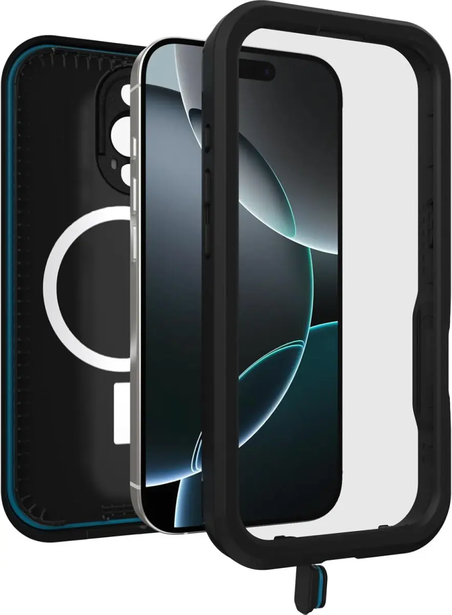 OtterBox Fre MagSafe Apple iPhone 16 Pro Hoesje Waterdicht Full Protect Zwart afbeelding 4