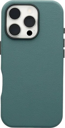 OtterBox Symmetry Cactus Leer MagSafe Apple iPhone 16 Pro Hoesje Groen afbeelding 2