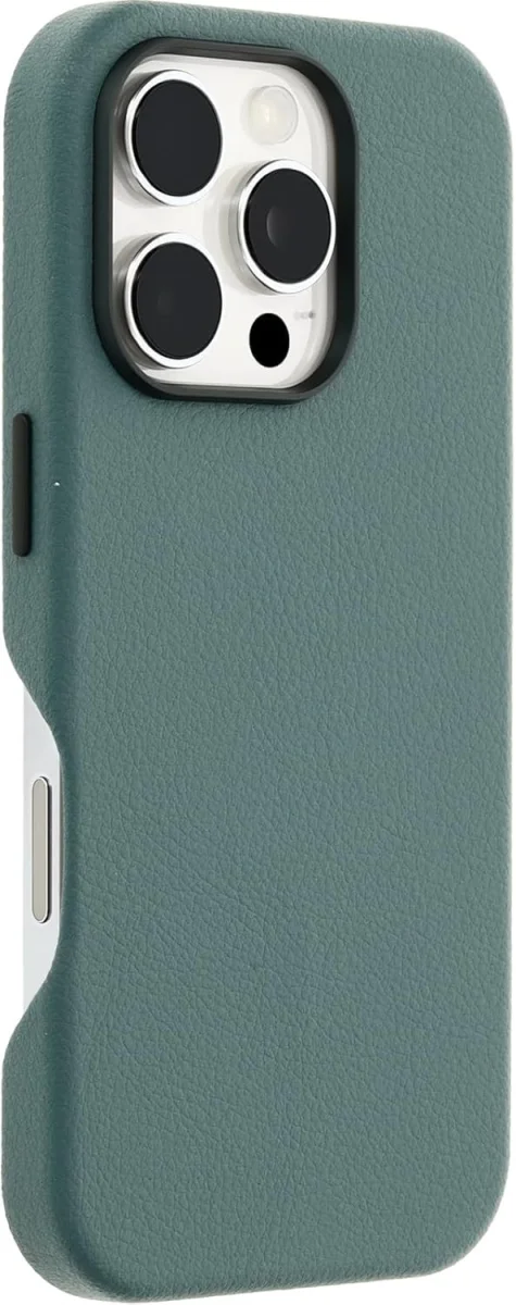OtterBox Symmetry Cactus Leer MagSafe Apple iPhone 16 Pro Hoesje Groen afbeelding 3