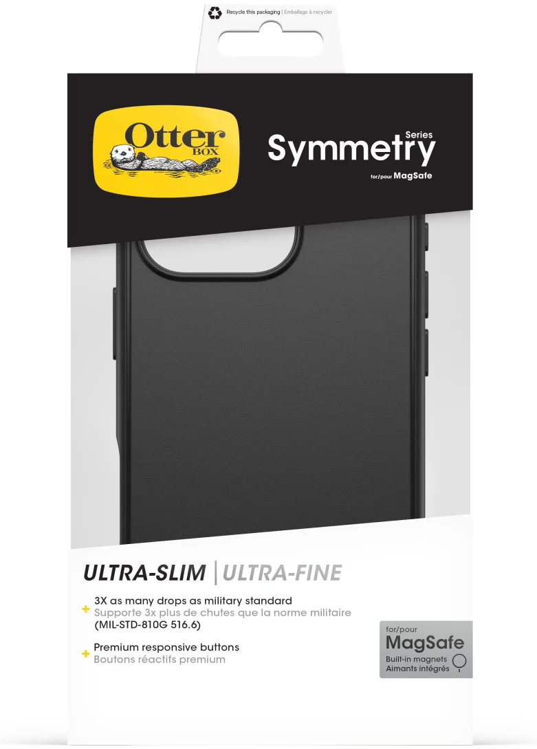 OtterBox Symmetry MagSafe Apple iPhone 16 Pro Hoesje Zwart afbeelding 5