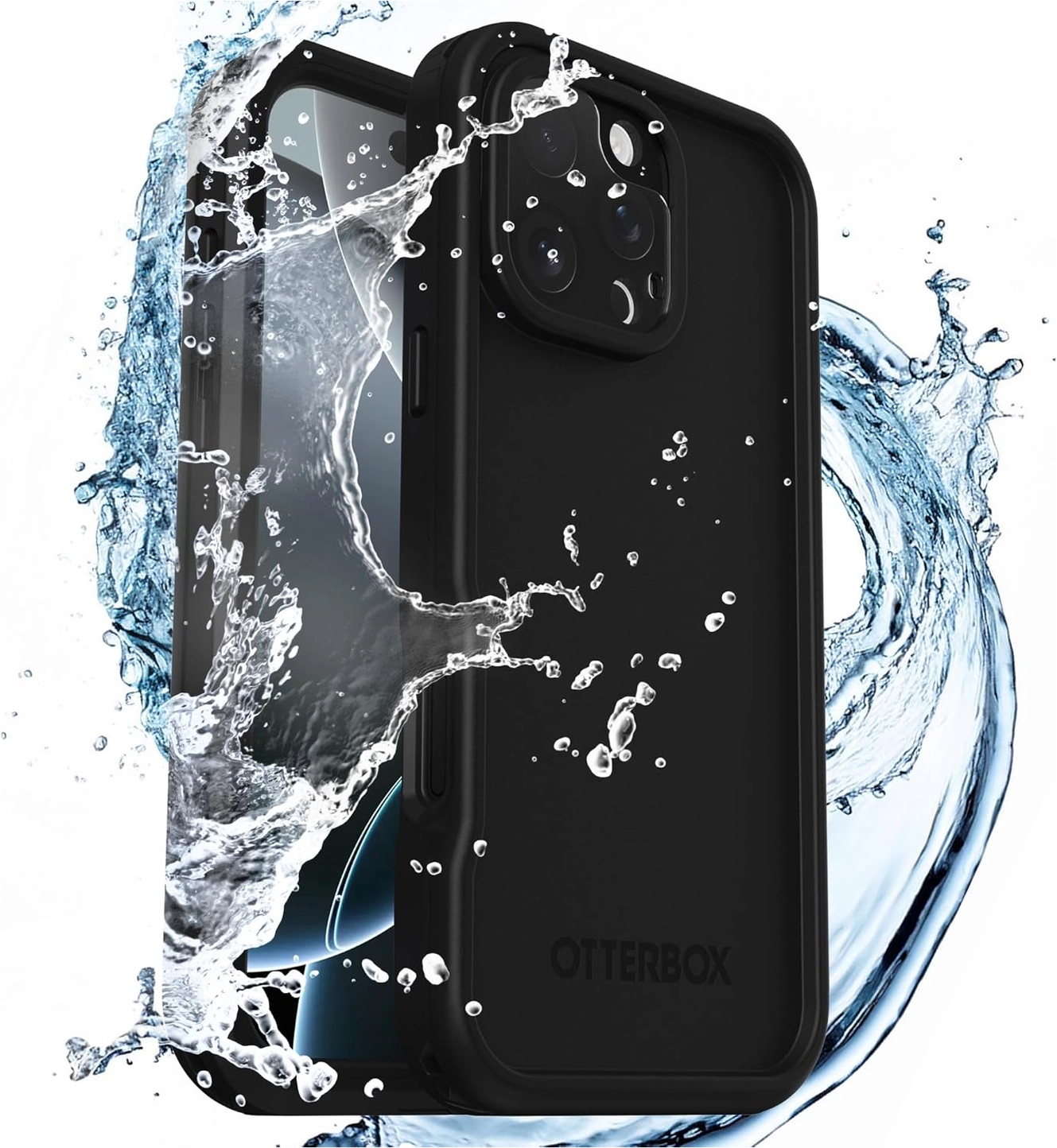OtterBox Fre MagSafe iPhone 16 Pro Max Hoesje Waterdicht Full Protect Zwart afbeelding 3