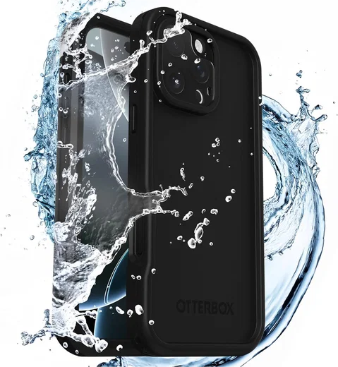OtterBox Fre MagSafe iPhone 16 Pro Max Hoesje Waterdicht Full Protect Zwart afbeelding 3