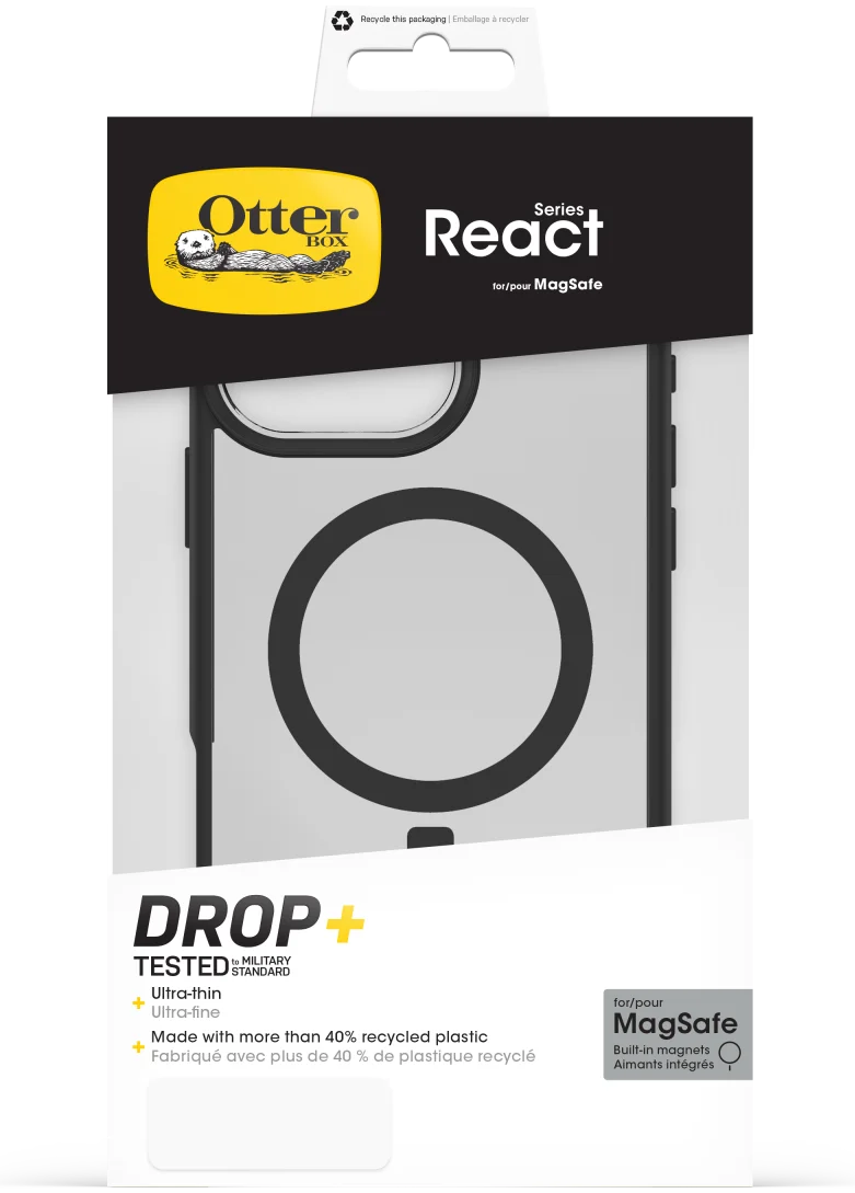 OtterBox React MagSafe Apple iPhone 16 Pro Max Hoesje Back Cover Zwart afbeelding 10