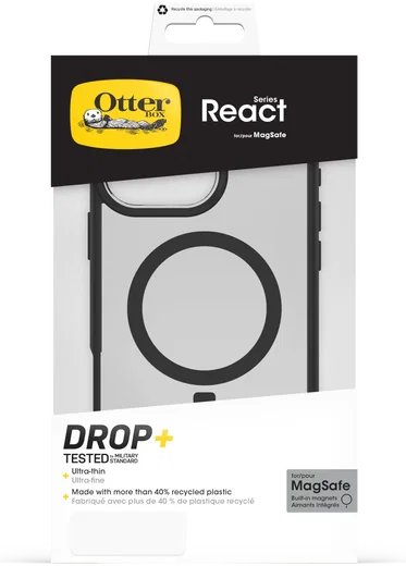 OtterBox React MagSafe Apple iPhone 16 Pro Max Hoesje Back Cover Zwart afbeelding 10