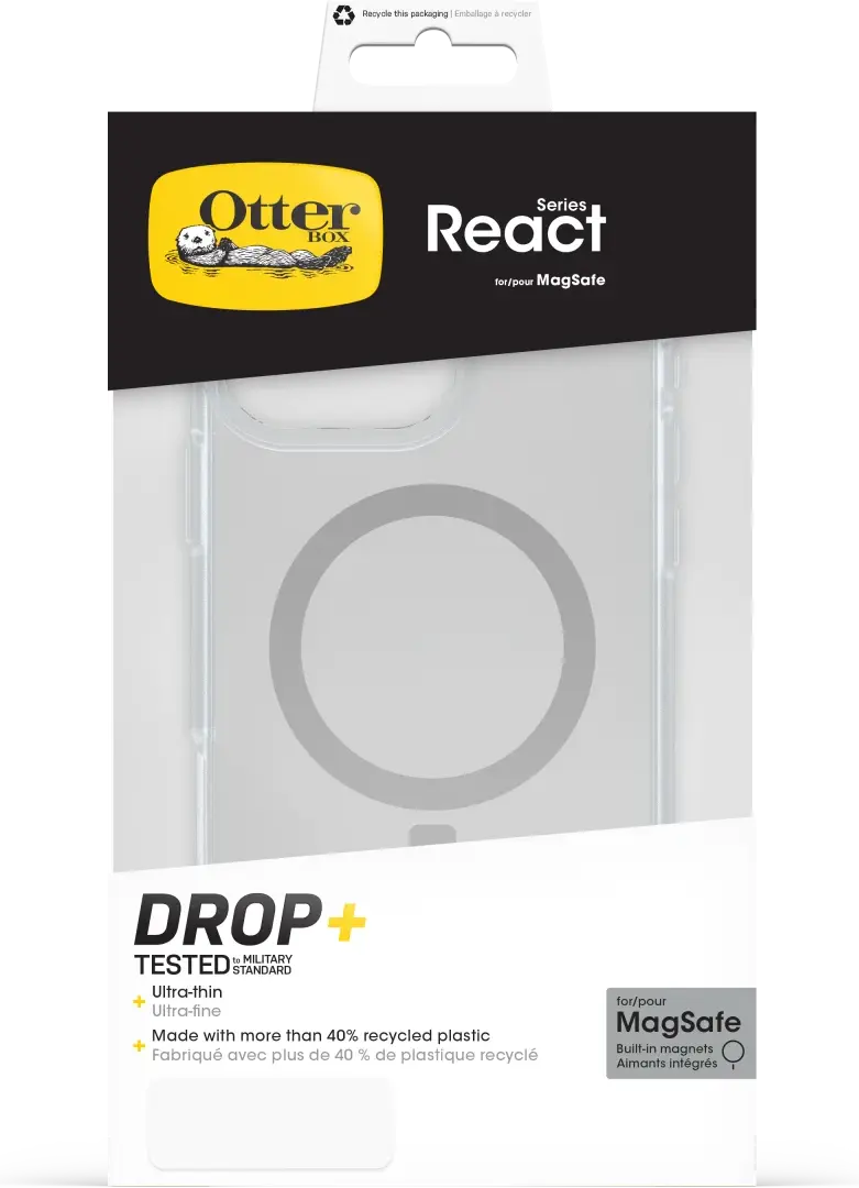 OtterBox React MagSafe Apple iPhone 16 Pro Max Hoesje Back Cover Transparant afbeelding 6