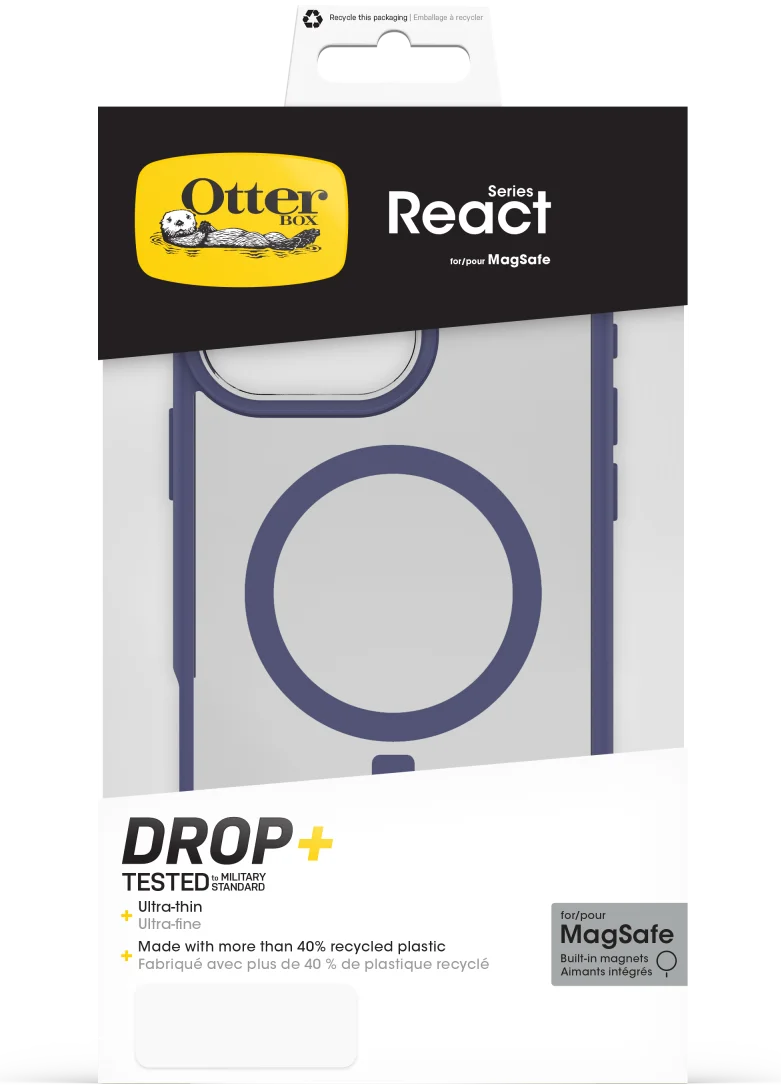 OtterBox React MagSafe Apple iPhone 16 Pro Max Hoesje Back Cover Paars afbeelding 6