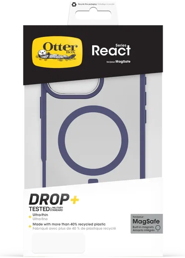 OtterBox React MagSafe Apple iPhone 16 Pro Max Hoesje Back Cover Paars afbeelding 6