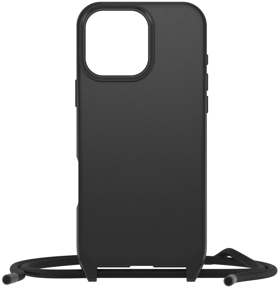 OtterBox React Necklace MagSafe iPhone 16 Pro Max Hoesje met Koord Zwart afbeelding 4