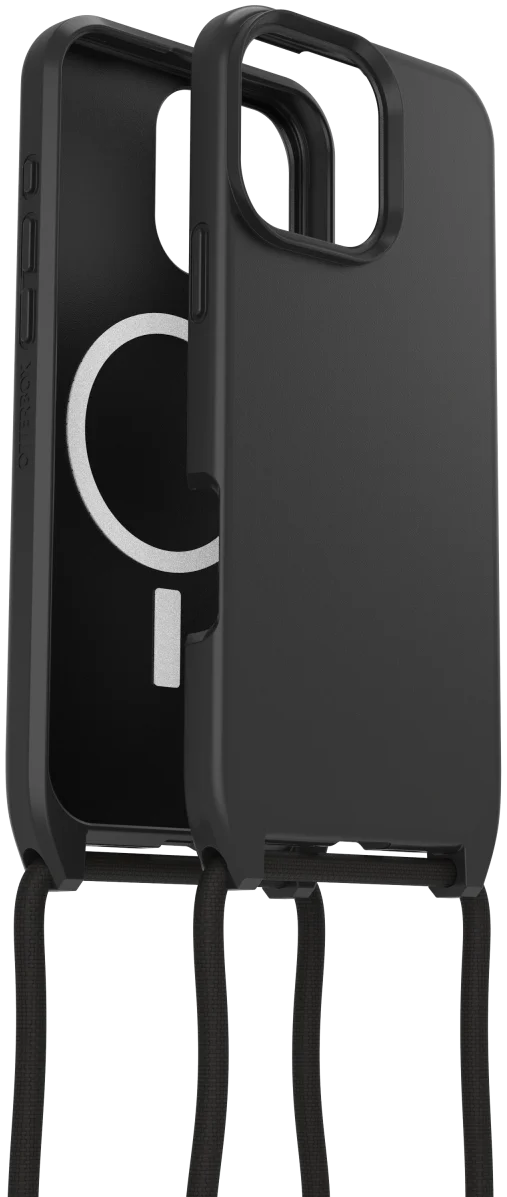 OtterBox React Necklace MagSafe iPhone 16 Pro Max Hoesje met Koord Zwart afbeelding 1