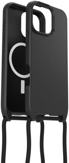 OtterBox React Necklace MagSafe iPhone 16 Pro Max Hoesje met Koord Zwart afbeelding 1