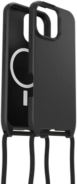OtterBox React Necklace MagSafe iPhone 16 Pro Max Hoesje met Koord Zwart