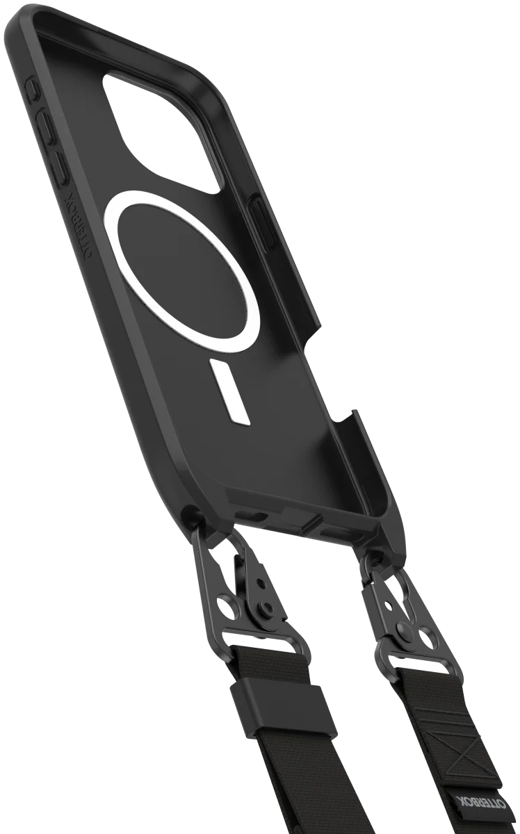 OtterBox React Necklace MagSafe iPhone 16 Pro Max Hoesje met Telefoonkoord Zwart afbeelding 2