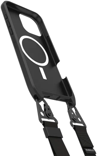 OtterBox React Necklace MagSafe iPhone 16 Pro Max Hoesje met Telefoonkoord Zwart afbeelding 2