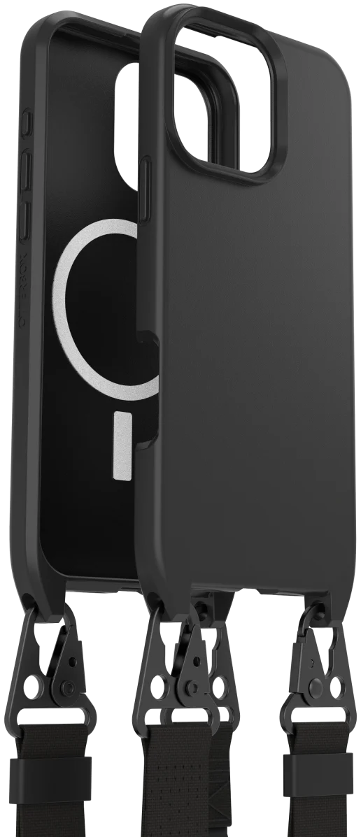 OtterBox React Necklace MagSafe iPhone 16 Pro Max Hoesje met Telefoonkoord Zwart afbeelding 1