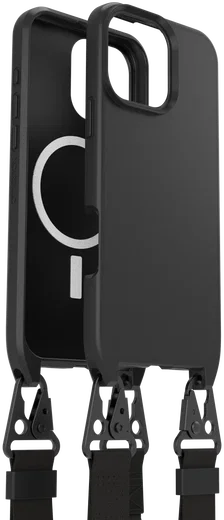 OtterBox React Necklace MagSafe iPhone 16 Pro Max Hoesje met Telefoonkoord Zwart afbeelding 1