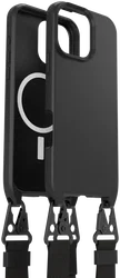 OtterBox React Necklace MagSafe iPhone 16 Pro Max Hoesje met Telefoonkoord Zwart afbeelding