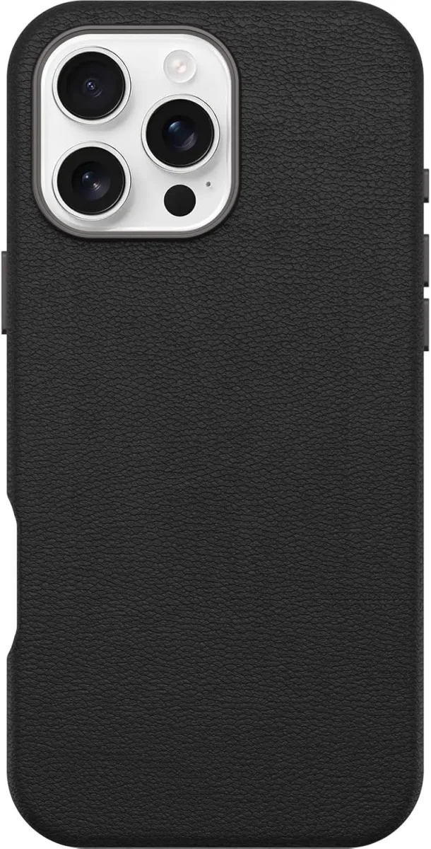 OtterBox Symmetry Cactus Leer MagSafe Apple iPhone 16 Pro Max Hoesje Zwart afbeelding 1