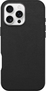 OtterBox Symmetry Cactus Leer MagSafe Apple iPhone 16 Pro Max Hoesje Zwart