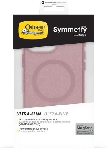 OtterBox Symmetry MagSafe Apple iPhone 16 Pro Max Hoesje Clear Roze afbeelding 6
