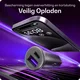 Buddi Power 45W Autolader USB-A + C Poort met Snelladen Grijs afbeelding 5