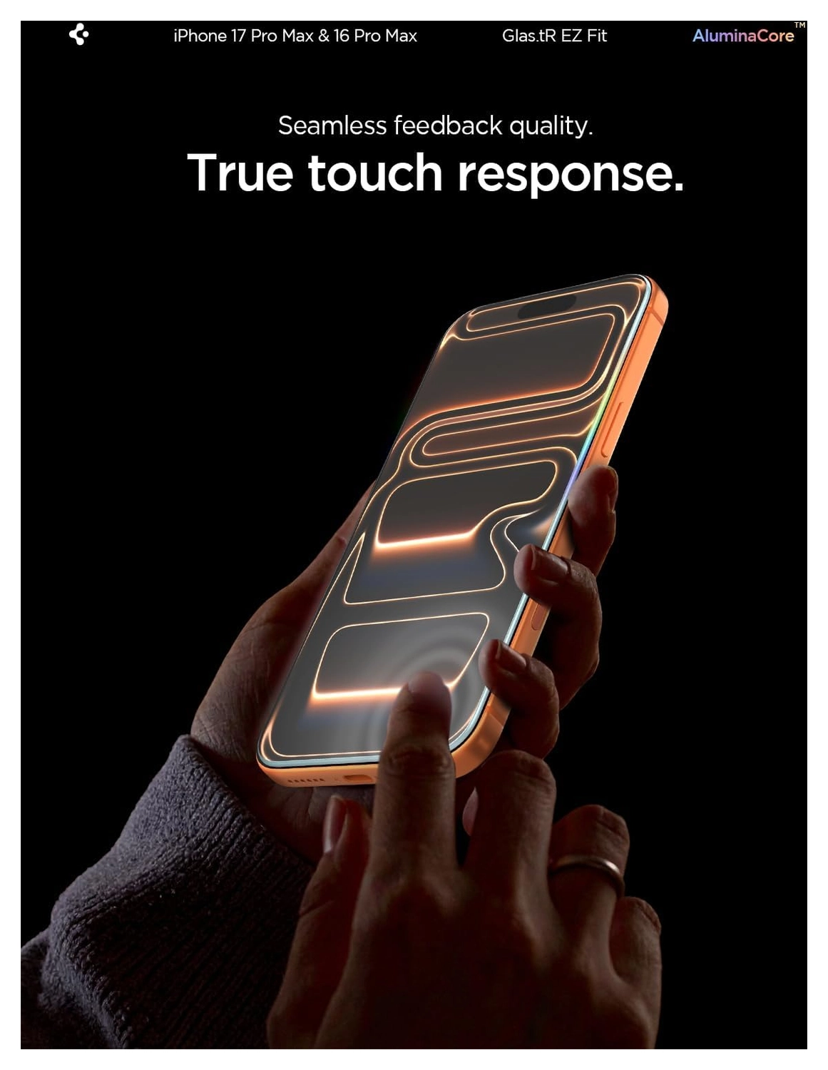 Spigen Glas.tR EZ Fit iPhone 17 Pro Max / 16 Pro Max Screen Protector 2-Pack afbeelding 7